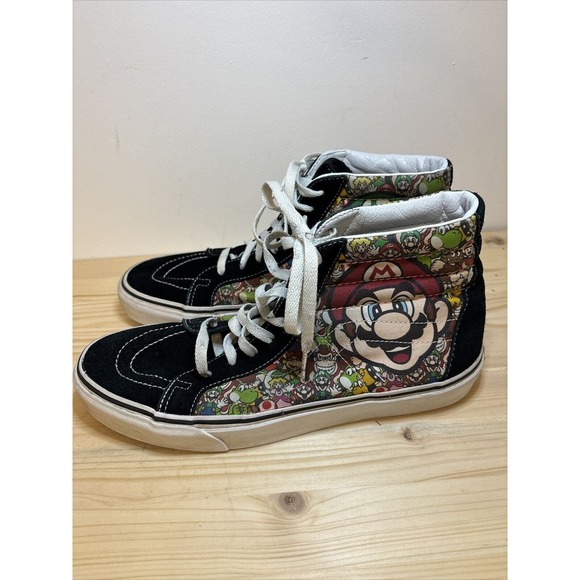 Vans Other - Vans‎ Nintendo Super Mario Game Over Sk8 Hi Top Shoes Sneakers Mens 10.5 EUC H10